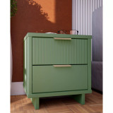 Granville 18.11" Medium Density Fiberboard 2-Drawer Nightstand