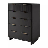 Granville 49.21" Medium Density Fiberboard 5-Drawer Tall Dresser