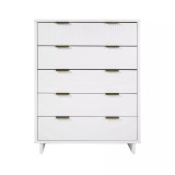 Granville 49.21" Medium Density Fiberboard 5-Drawer Tall Dresser