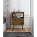 Bogart 27.16" Medium Density Fiberboard 1-Drawer Nightstand