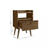 Bogart 27.16" Medium Density Fiberboard 1-Drawer Nightstand
