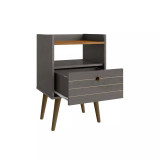 Bogart 27.16" Medium Density Fiberboard 1-Drawer Nightstand