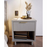 Granville 18.11" Medium Density Fiberboard 1-Drawer Nightstand