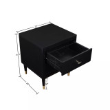 Stanton 26.25" Medium Density Fiberboard 2-Drawer Nightstand