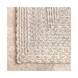 Texture Braid Doutzen Indoor and Outdoor Ivory 5' x 8' Area Rug