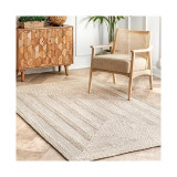 Texture Braid Doutzen Indoor and Outdoor Ivory 5' x 8' Area Rug
