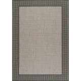 Dawn Gris Border Gray 5'3" x 7'6" Outdoor Area Rug
