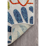 Claudia Transitional Floret Multi 5' x 8' Outdoor Area Rug