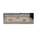 Liora Manne Front Porch Indoor/Outdoor Honeycomb Bee Natural 2' x 3' Area Rug