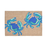 Liora Manne Front Porch Indoor/Outdoor Crabs Natural 2' x 3' Area Rug
