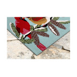 Liora Manne Front Porch Indoor/Outdoor Cardinals Sky 2' x 3' Area Rug