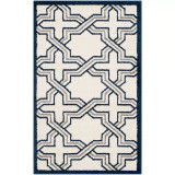 Amherst 413 Ivory and Navy Area Rug Collection
