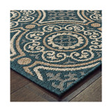 Scope SCO07 Blue 1'10" x 7'6" Runner Rug