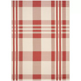 Courtyard Red and Bone Sisal Weave Area Rug Collection