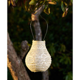 Home & Garden Soji Stella Bulb Wave Punch Solar Lantern