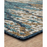 Malibu Outdoor Stamped Ikat 2'5" x 6' Area Rug