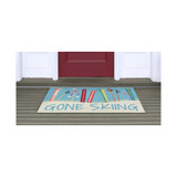 Liora Manne Front Porch Indoor/Outdoor Gone Skiing Blue 2' x 3' Area Rug