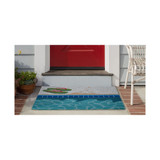 Frontporch Poolside Aqua 1'8" x 2'6" Outdoor Area Rug