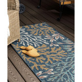 Malibu Outdoor Coral 4' x 5'6" Area Rug