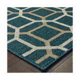 Scope SCO12 Blue 1'10" x 7'6" Runner Rug