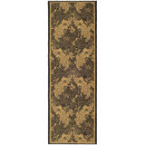 Courtyard Black and Natural 5'3" x 7'7" Outdoor Area Rug