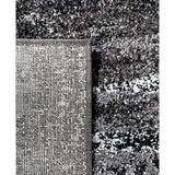 Adirondack Silver and Black 2'6" x 6' Runner Area Rug