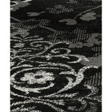Adirondack Black and Silver 2'6" x 6' Runner Area Rug