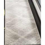 Adirondack Light Grey and Ivory 2'6" x 6' Runner Area Rug