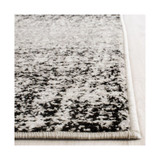 Adirondack Ivory and Black 2'6" x 8' Runner Area Rug