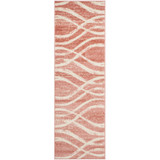 Adirondack Rose and Cream 2'6" x 6' Runner Area Rug