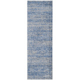 Adirondack Blue and Silver 2'6" x 8' Runner Area Rug