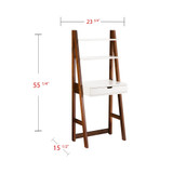Brova Leaning Desk Bookcase