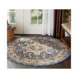 Taza Heriz 5' Round Area Rug