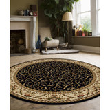 Pesaro 1599 5'3" x 5'3" Round Area Rug