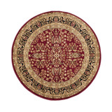 Lyndhurst Red and Black 10' x 10' Round Area Rug