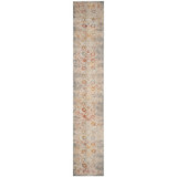 Vintage Persian Grey and Multi 2'2" x 10' Runner Area Rug