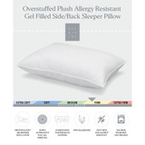Signature Plush Allergy-Resistant Firm Density Side/Back Sleeper Down Alternative Pillow, Standard