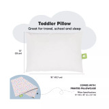 Toddler Pillow with Pillowcase, Small Kids Pillow for Sleeping