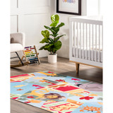 Aurora Paxton Washable Kids Zoo Nursery or Playroom 8' x 10' Area Rug