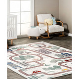 Felix Chalea Kids Town Washable 5' x 8' Area Rug