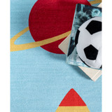 Revel Eddie Outer Space Washable Kids 4' x 6' Area Rug