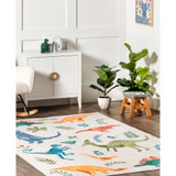Revel Eamon Dinosaur Washable Kids 4' x 6' Area Rug