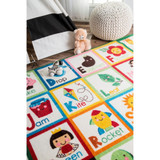 Alphabet Block MCGZ08A Multi 4'4" x 6' Area Rug