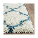Shag Kids Ivory and Blue 5' x 8' Area Rug