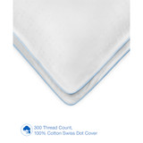Cool Fusion Medium Density with Cooling Gel Beads Pillow, Standard