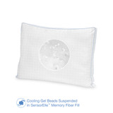 Cool Fusion Medium Density with Cooling Gel Beads Pillow, Standard