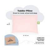 2pk Toddler Pillow - Soft Organic Cotton Toddler Pillows for Sleeping - 13X18 Small Pillow for Kids