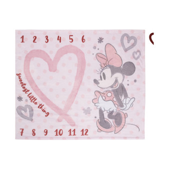 Minnie Mouse Super Soft Milestone Baby Blanket Set, 2 Piece