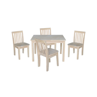 Table with 4 Mission Juvenile Chairs