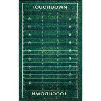 Prismatic Football Yards Kids Rug 8' x 10' Area Rug